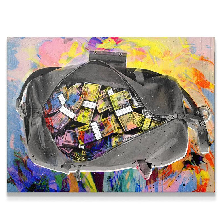 Colorful Money Bag Canvas