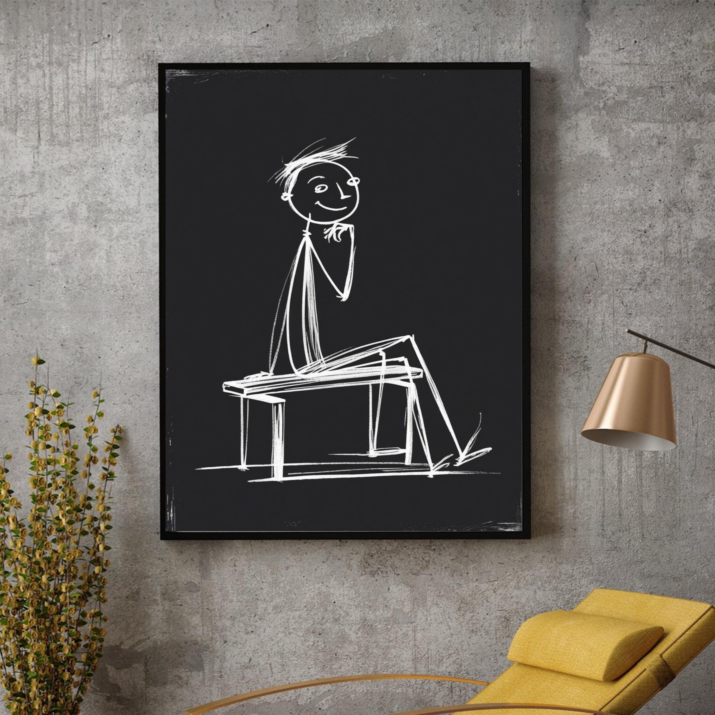 DEEP IN DOODLES Wall Art – Physical Poster Print – Not Digital Download" 13x19, 11x17