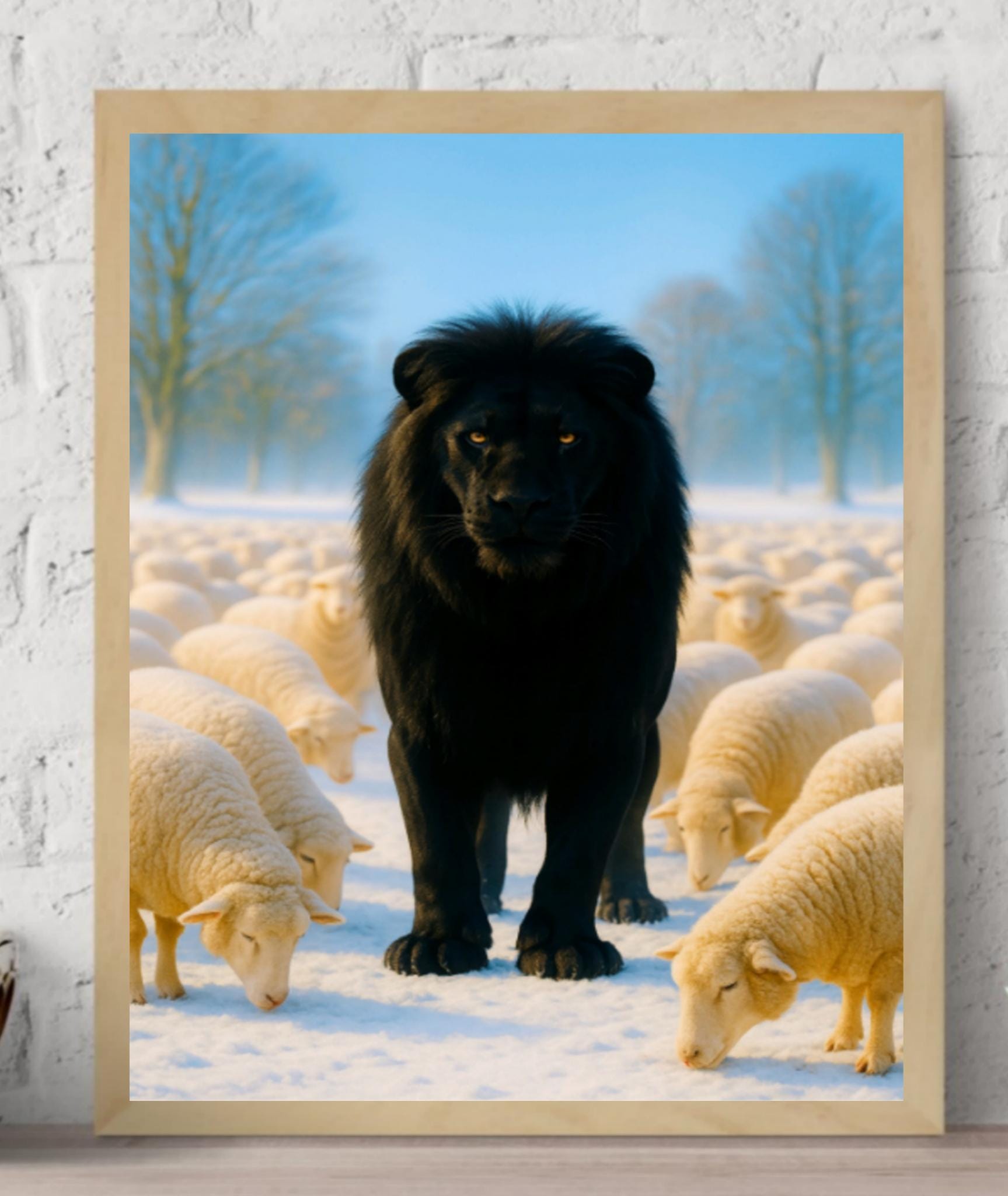 Sheep's Clothing Lions Soul Wall Art – Physical Poster Print – Not Digital Download" 13x19, 11x17