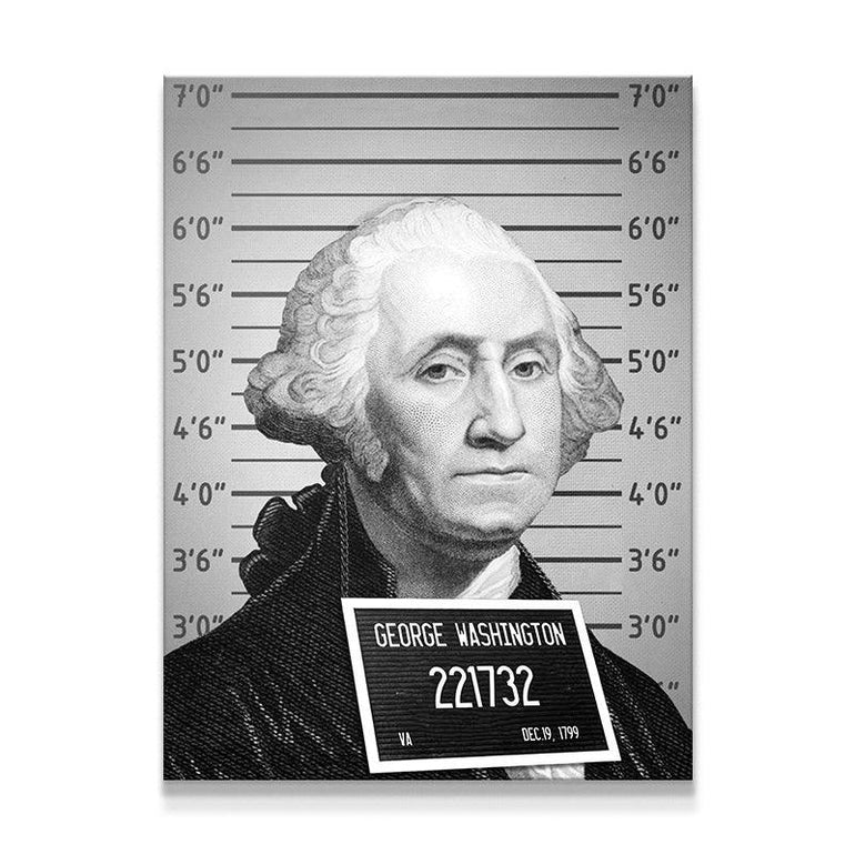 George Washington Mugshot Art Print