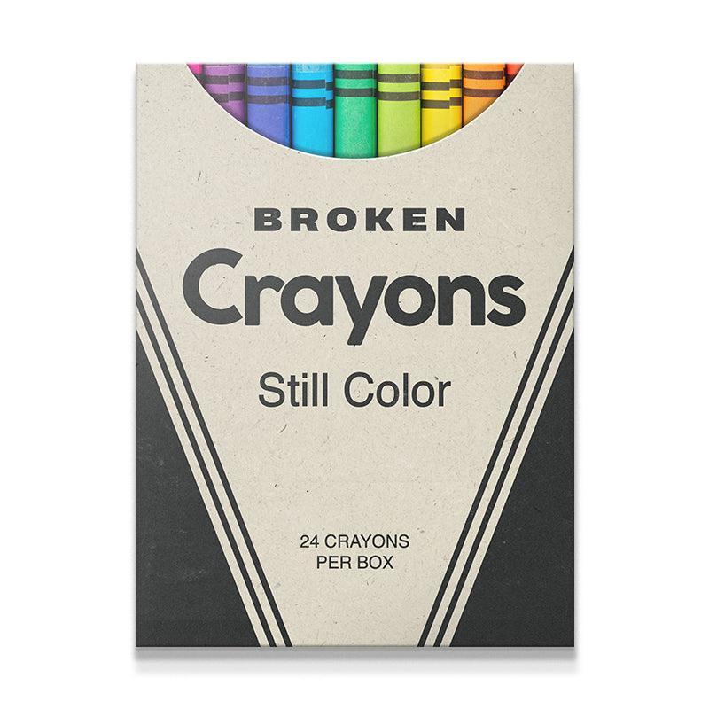Broken Crayons Poster Print 