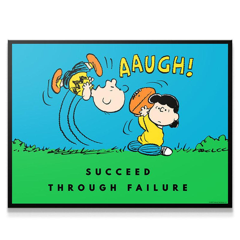 Peanuts ‘Succeed Through Failure’ Poster
