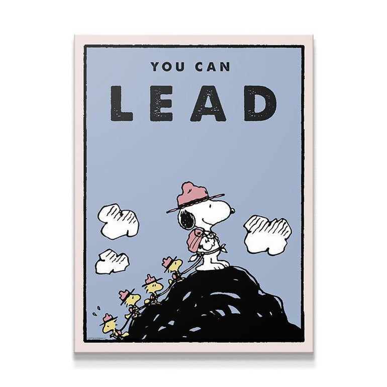 Snoopy 'You Can Lead' Poster