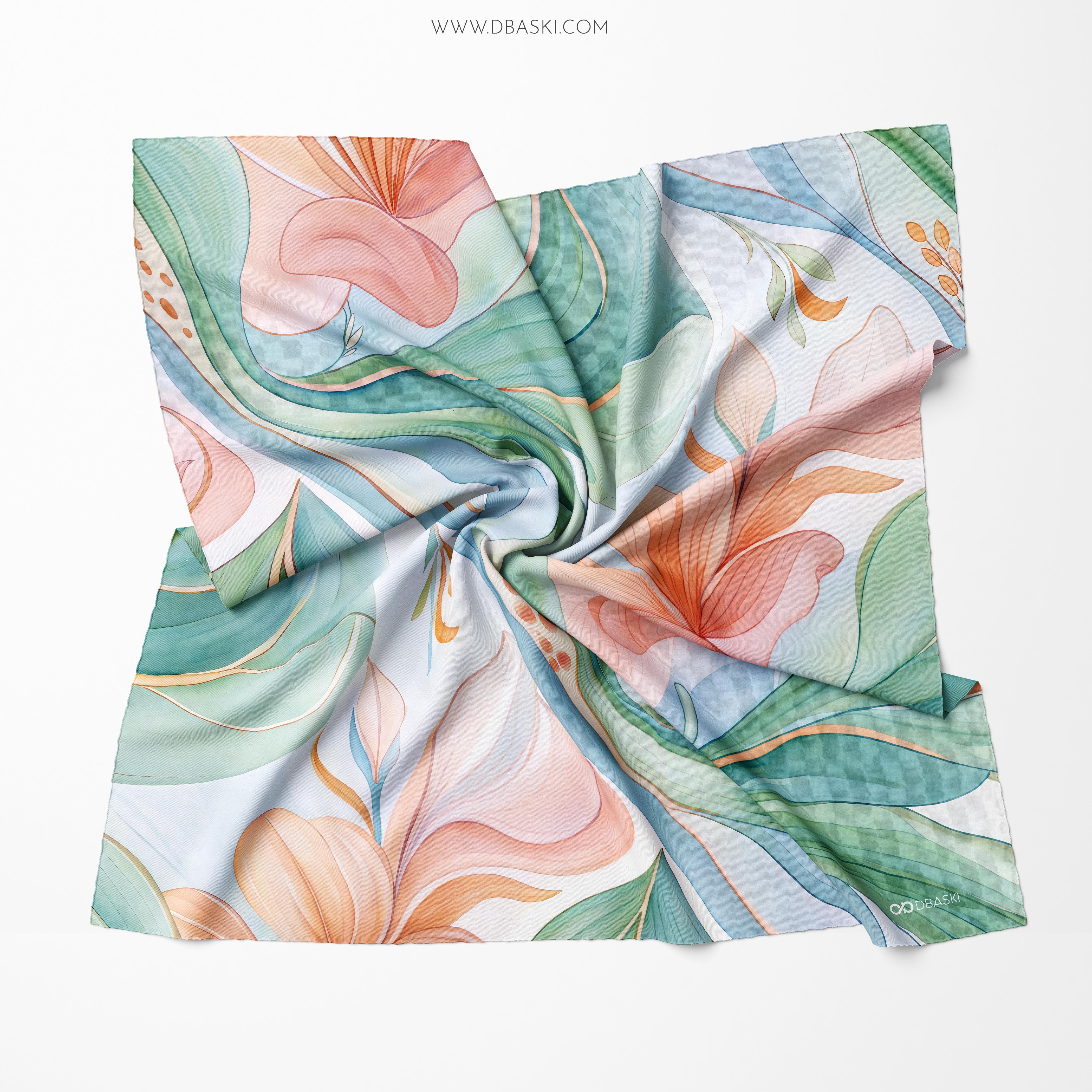 Floral Silk Scarf