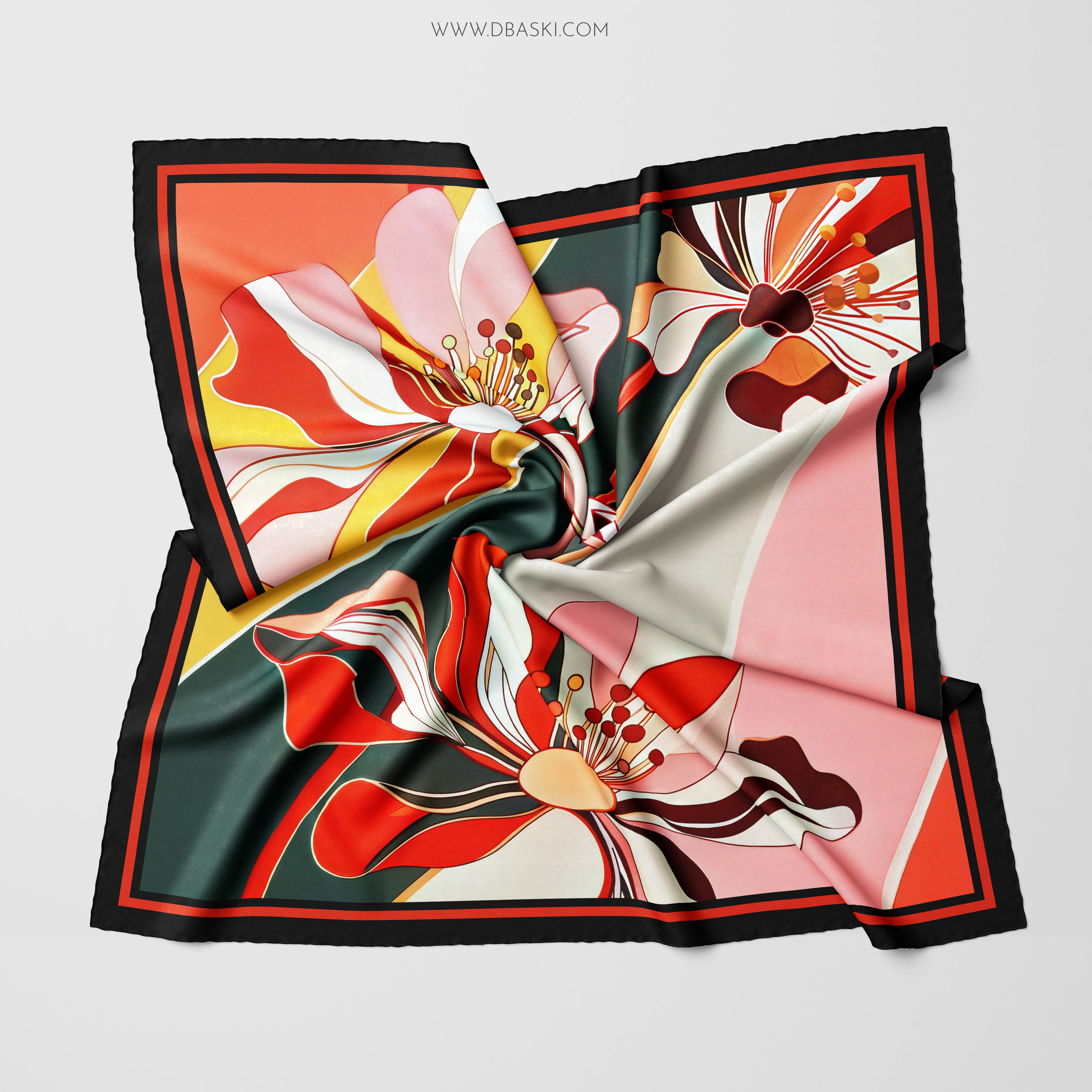 Floral Silk Scarf