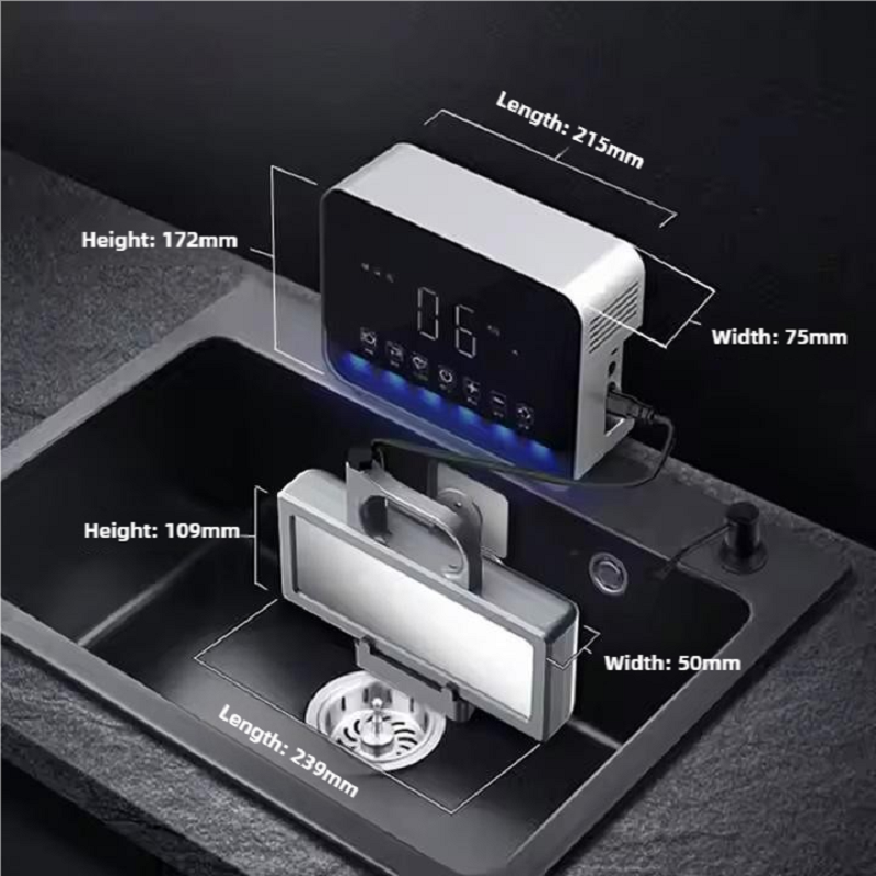 Ultrasonic Dishwasher, Small Dishwasher, Easy to Use, For Home, Portable Dishwasher, Compact, Space-Saving, Dryer, No Construction Required, 5-in-1