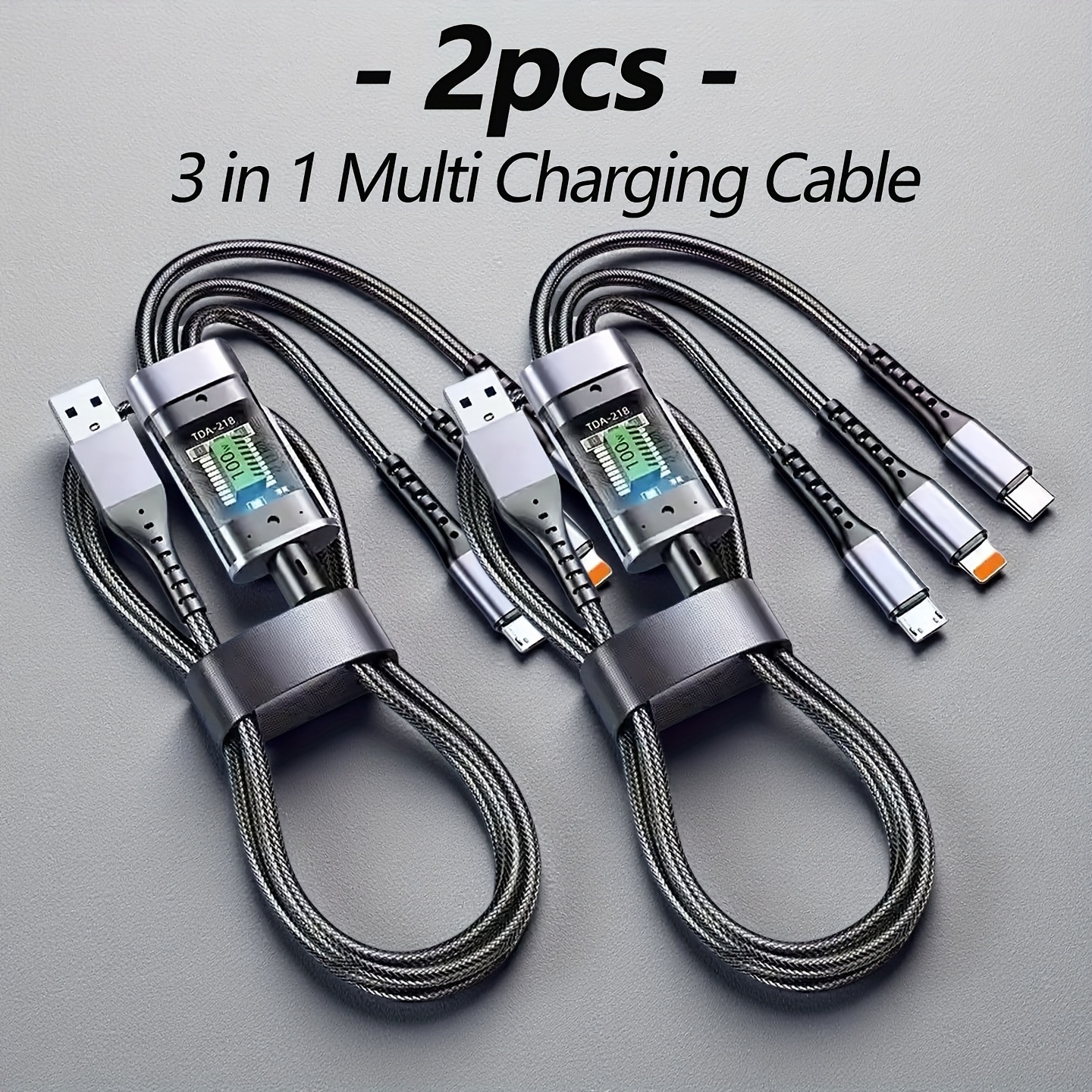 3-in-1 Multi Charging Cable 100 Watt