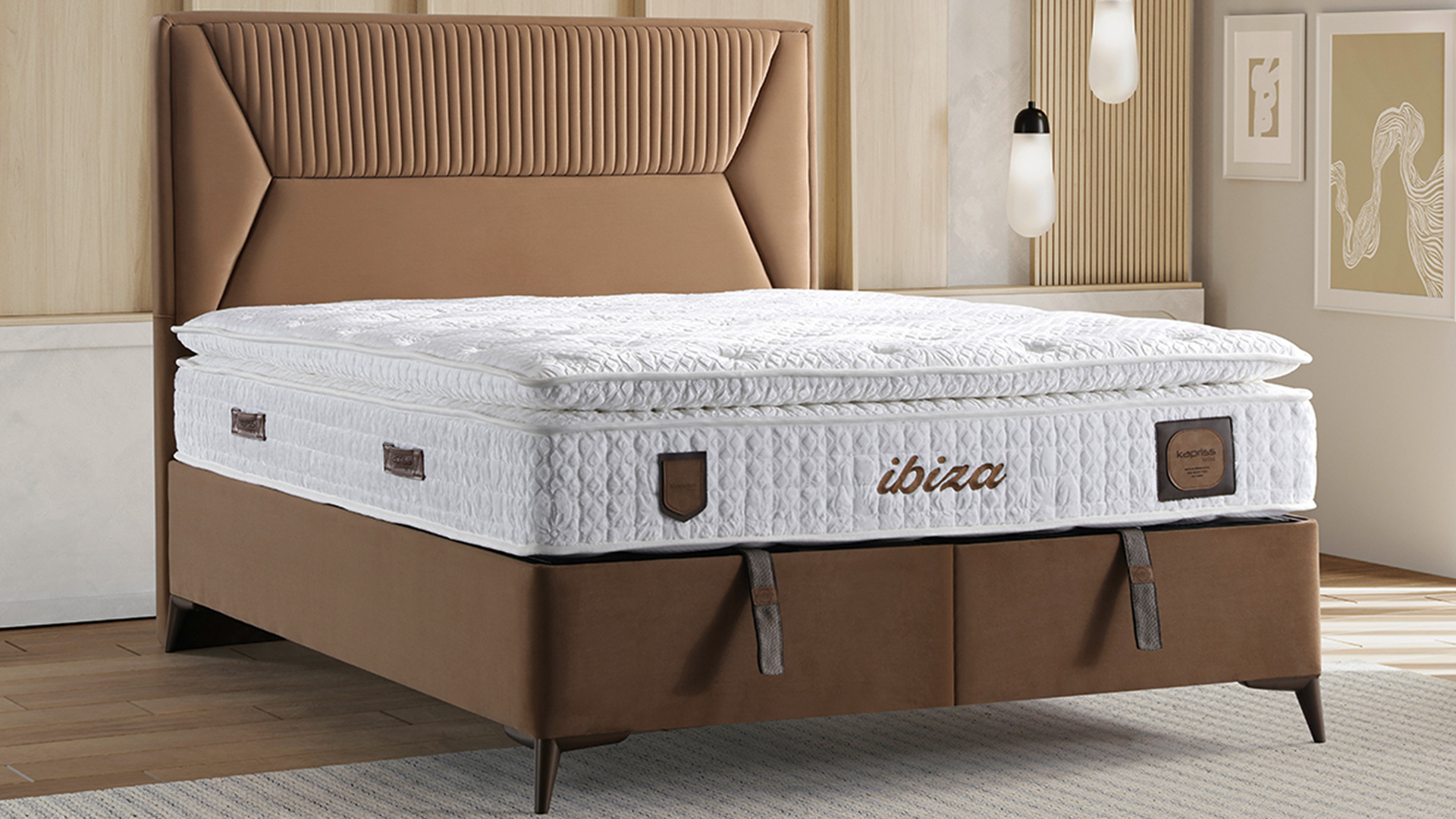 Ibiza Kahve Yatak ve Baza Takımı