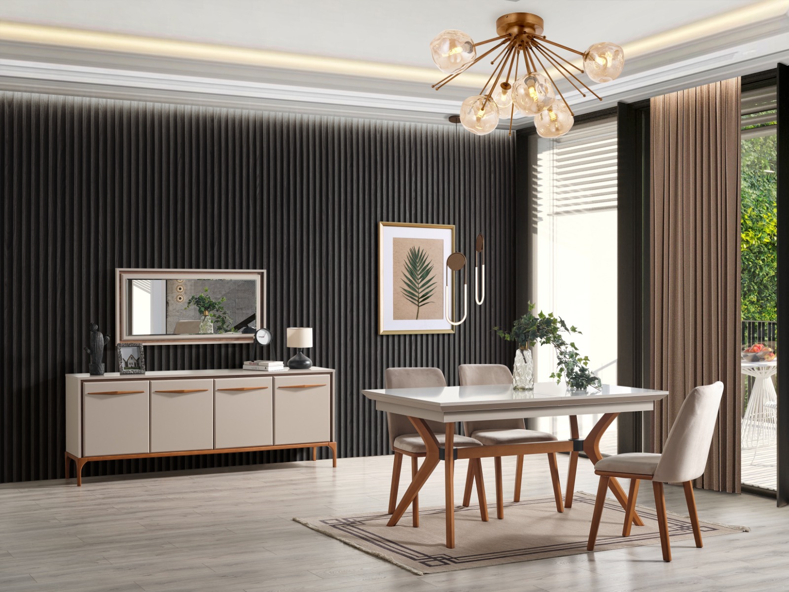 Kumsal Grup TV ünitesi+Konsol+Yemek Masası