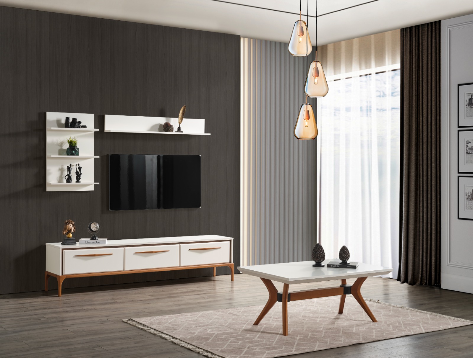 Masal Grup TV ünitesi+Konsol+Yemek Masası