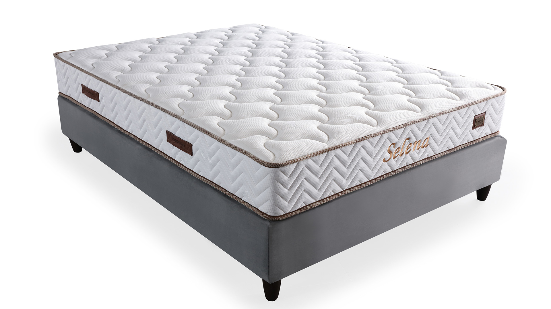 Selena Krem Yatak ve Baza Takımı