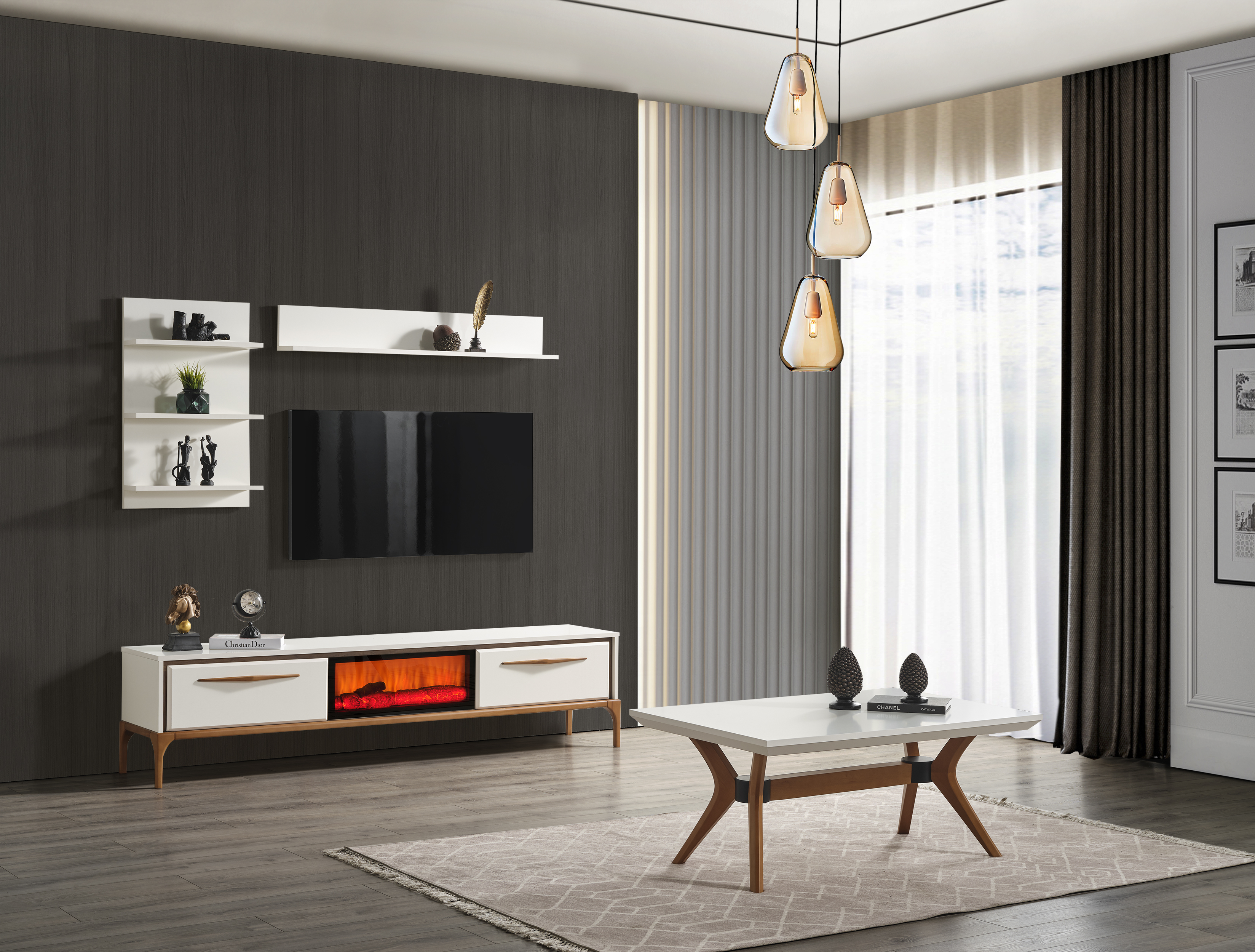 Masal Grup TV ünitesi+Konsol+Yemek Masası