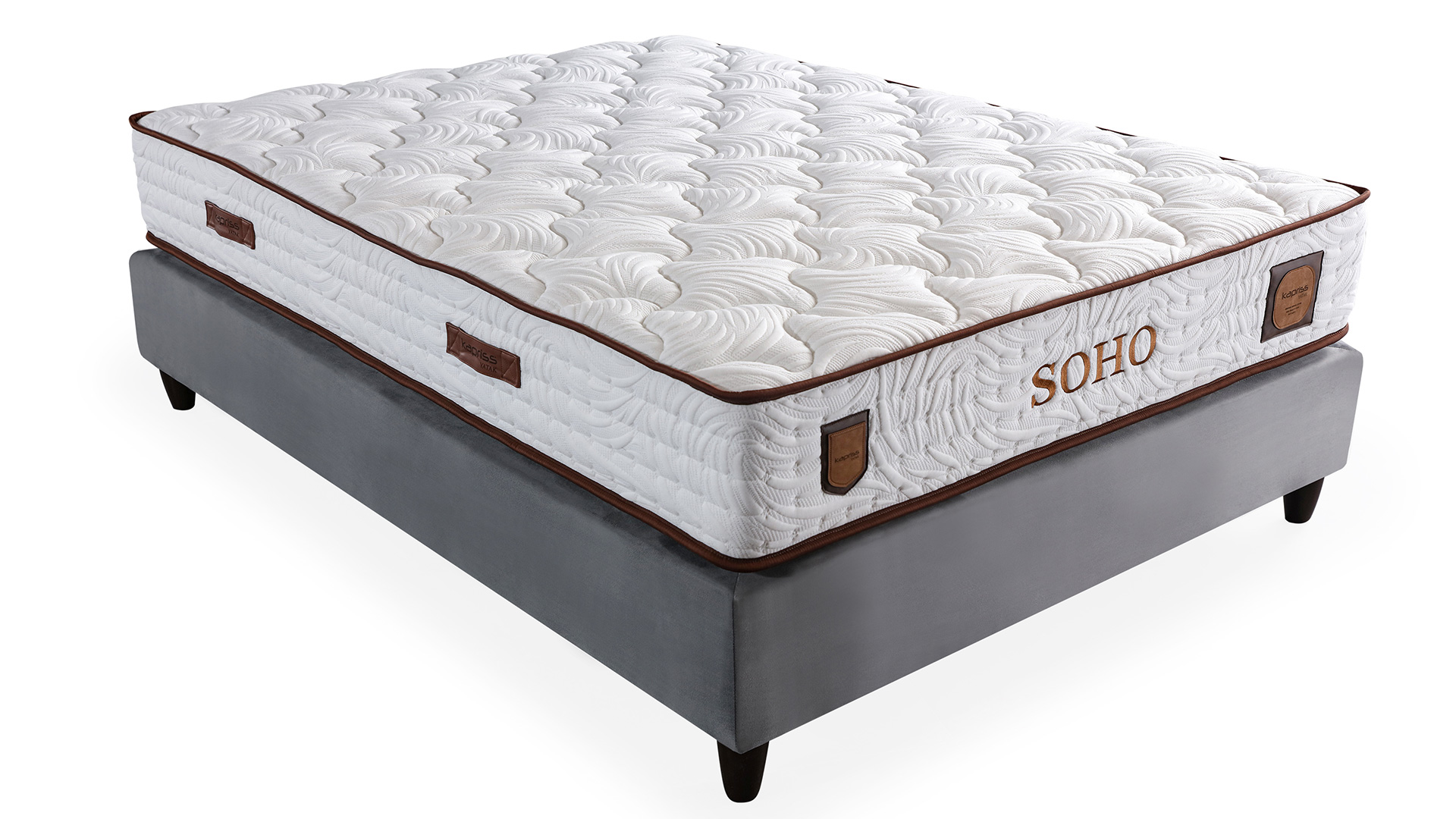 Soho Krem Yatak ve Baza Takımı