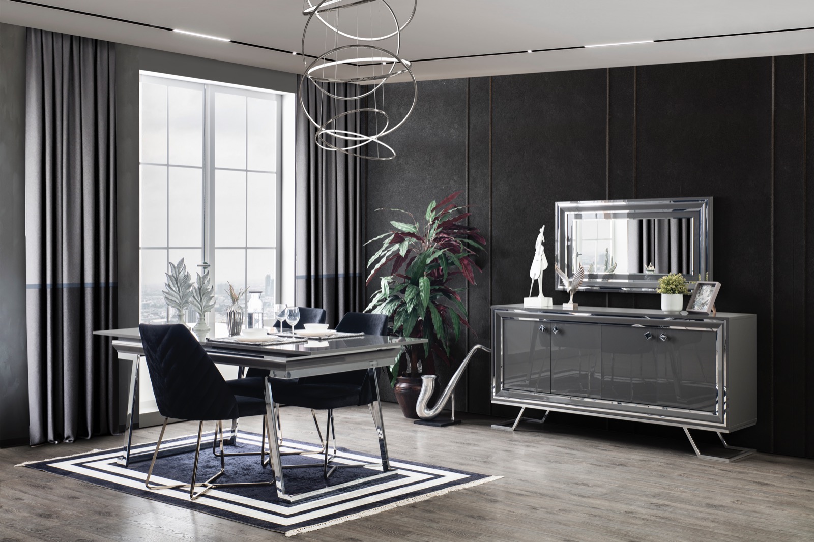 ASOS TV Ünitesi+Konsol+Yemek Masası