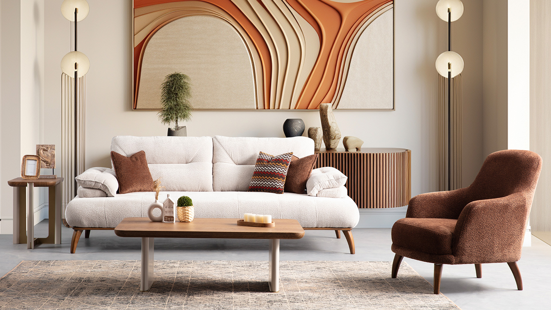 Latte 2 Koltuk Takımı