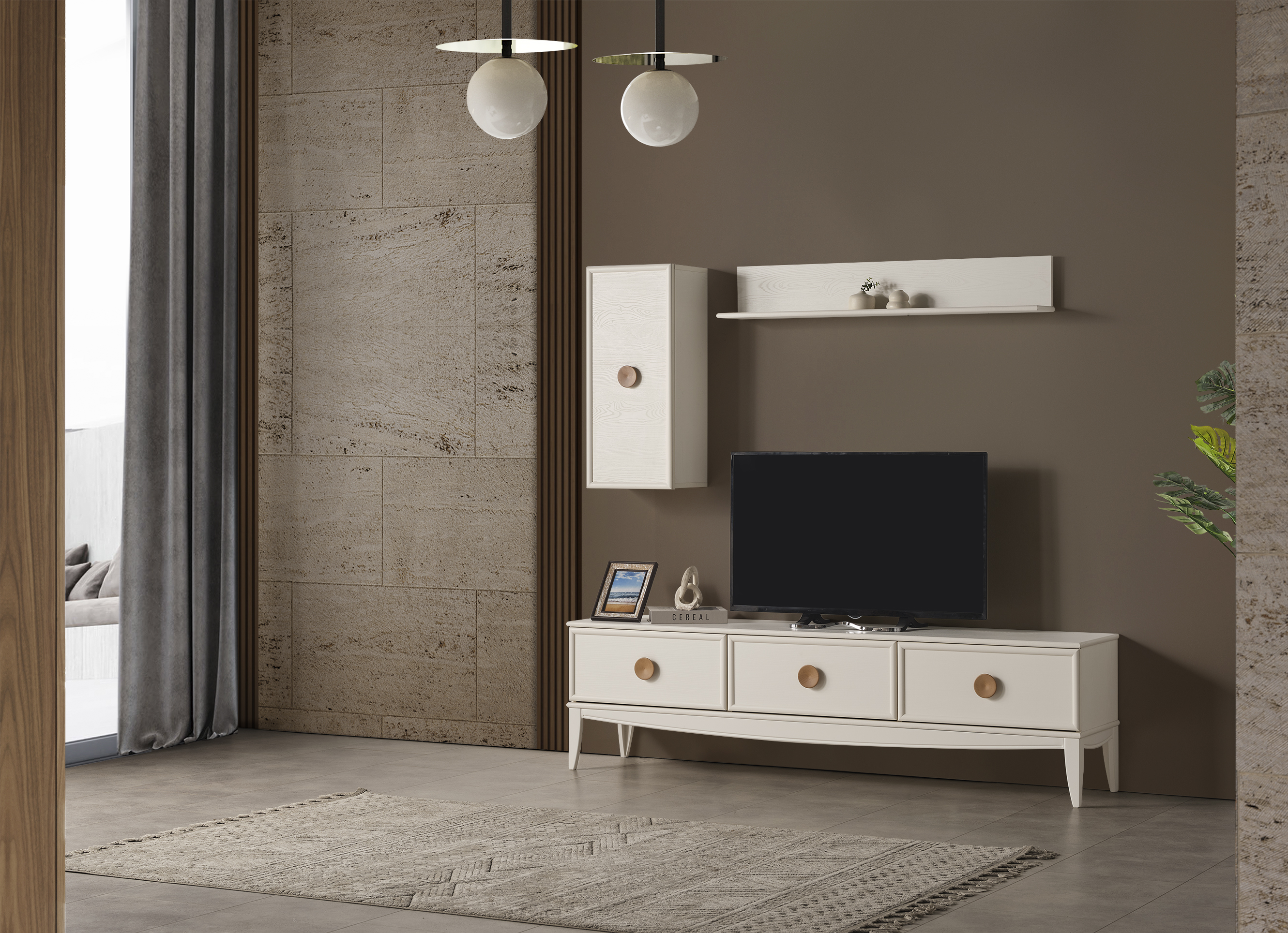 Lena TV ünitesi+Konsol+Yemek Masası