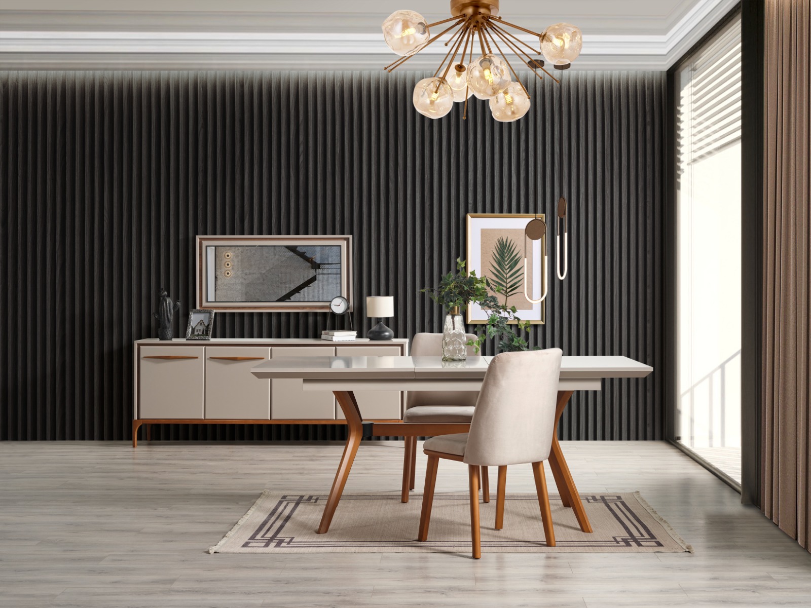 Kumsal Grup TV ünitesi+Konsol+Yemek Masası