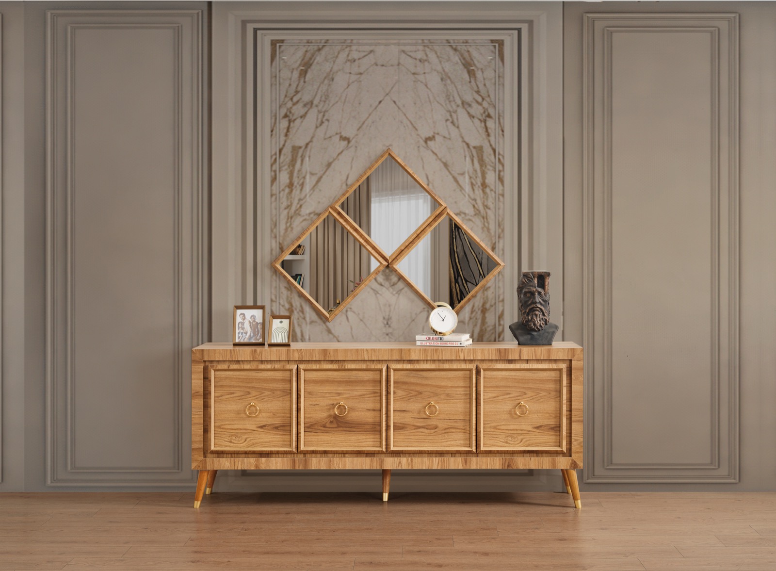 Pablo TV ünitesi+Konsol+Yemek Masası