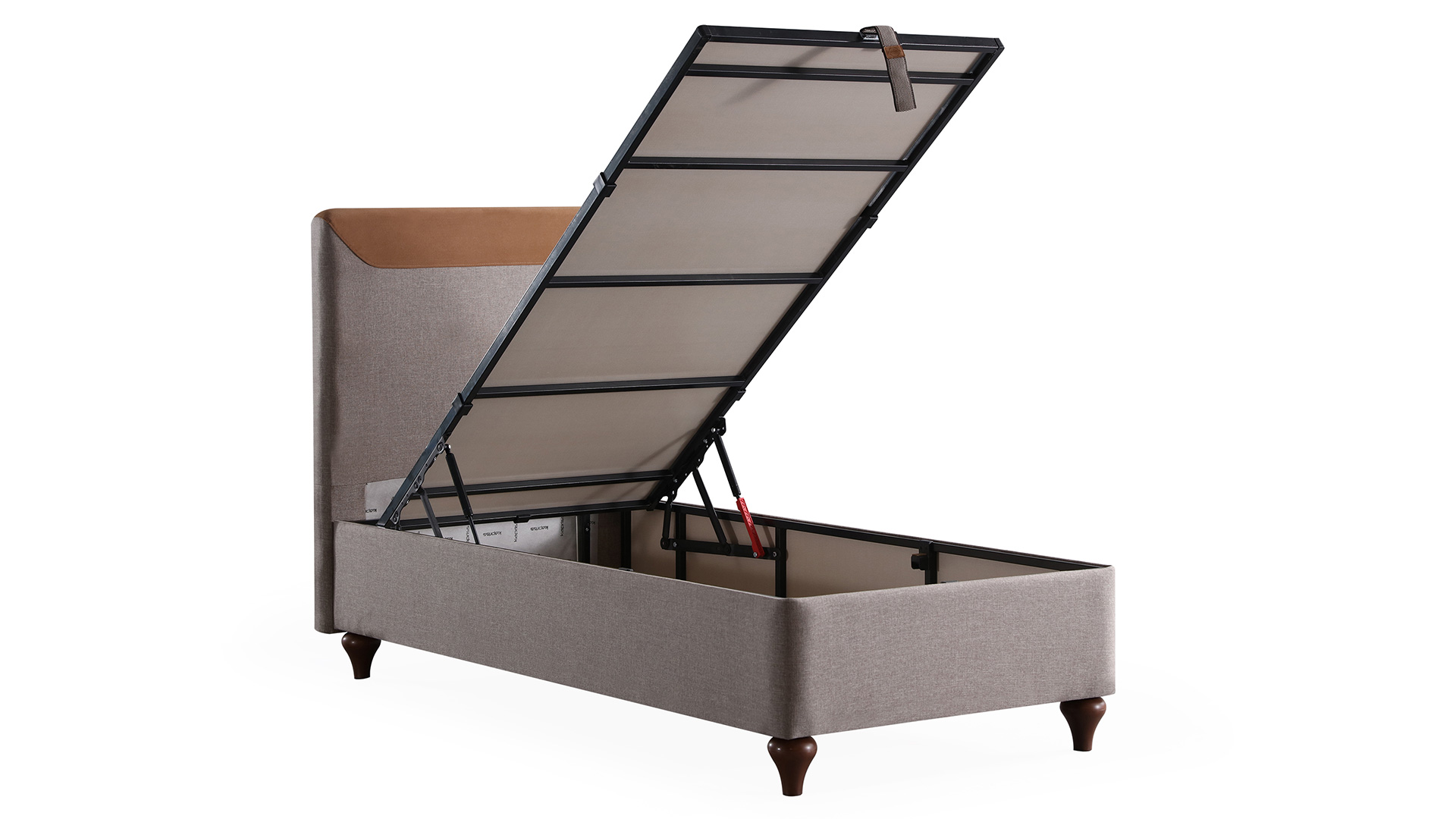 Opal Kahve Tek Kişilik Yatak