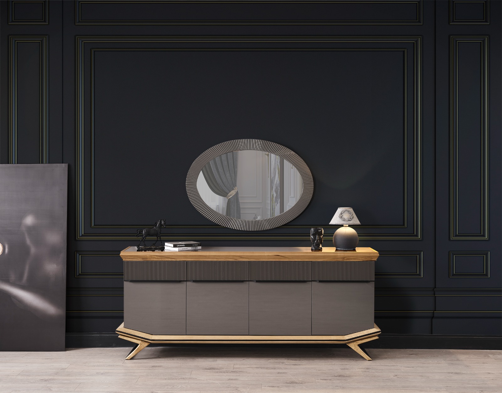 Grand Ahşap TV ünitesi+Konsol+Yemek Masası