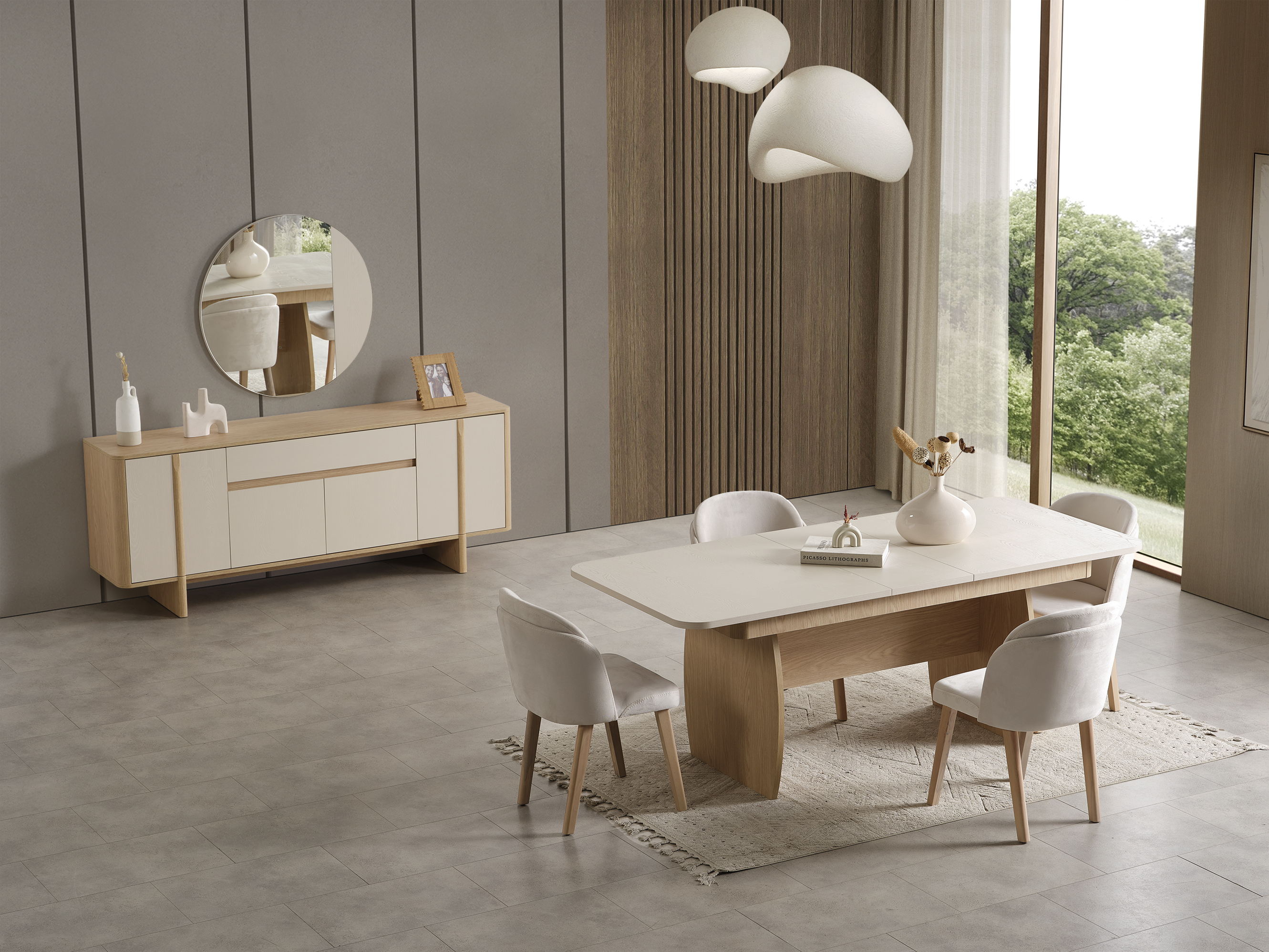 Stil TV ünitesi+Konsol+Yemek Masası