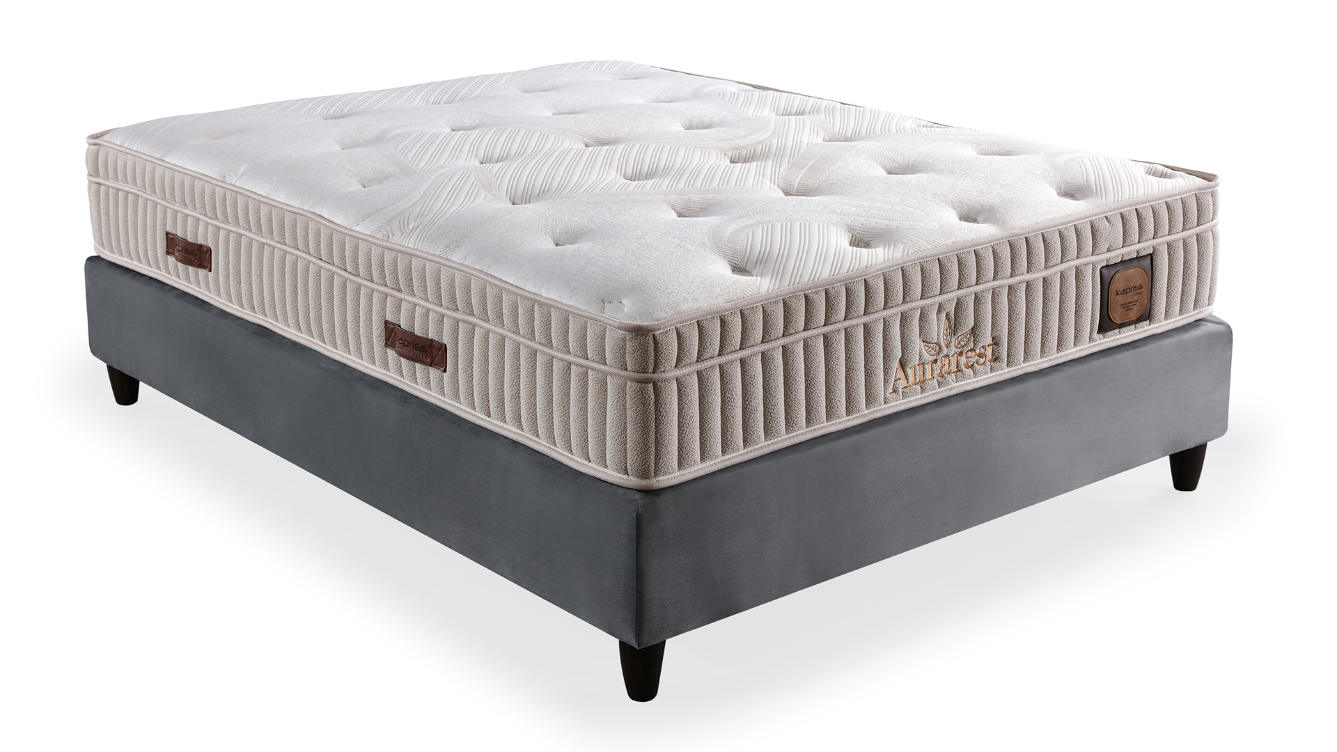 Aurest Krem Yatak ve Baza Takımı