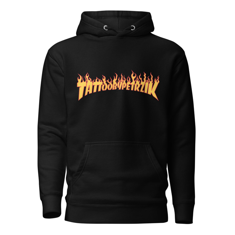 Flames - front print - Unisex Hoodie