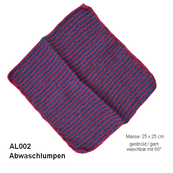 Selbst gestrickte Abwaschlappen