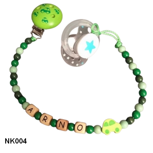 Personalisierte Baby-Nuggikette mit Namen