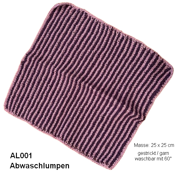 Selbst gestrickte Abwaschlappen
