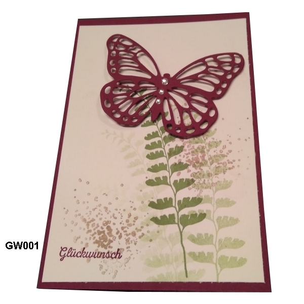 Schlichte Glückwunschkarten