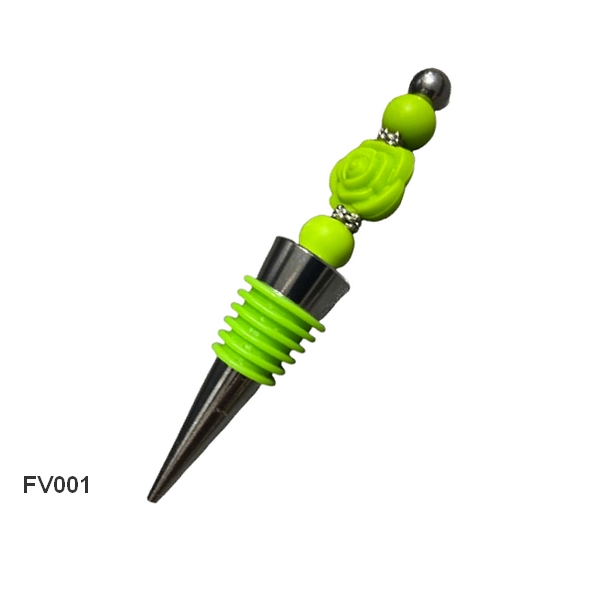 Flaschenverschluss mit Silikonperlen – handgemacht & dekorativ