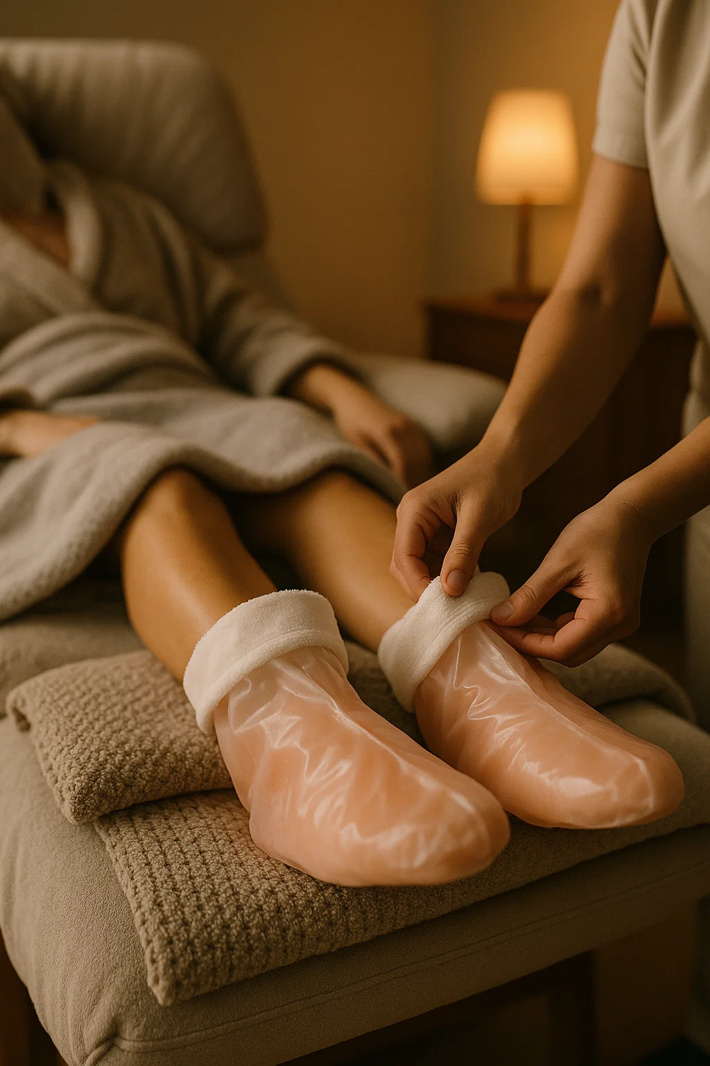 Paraffin Wax Wrap Pedicure