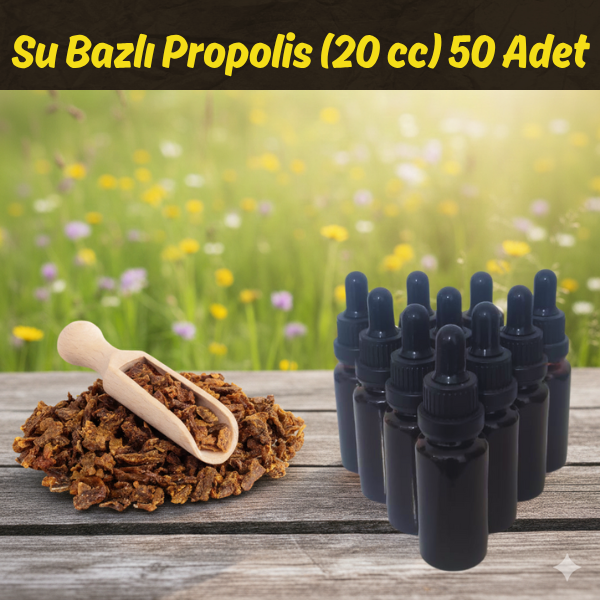 Su Bazlı Propolis Ekstraktı (20 cc) 50 Adet