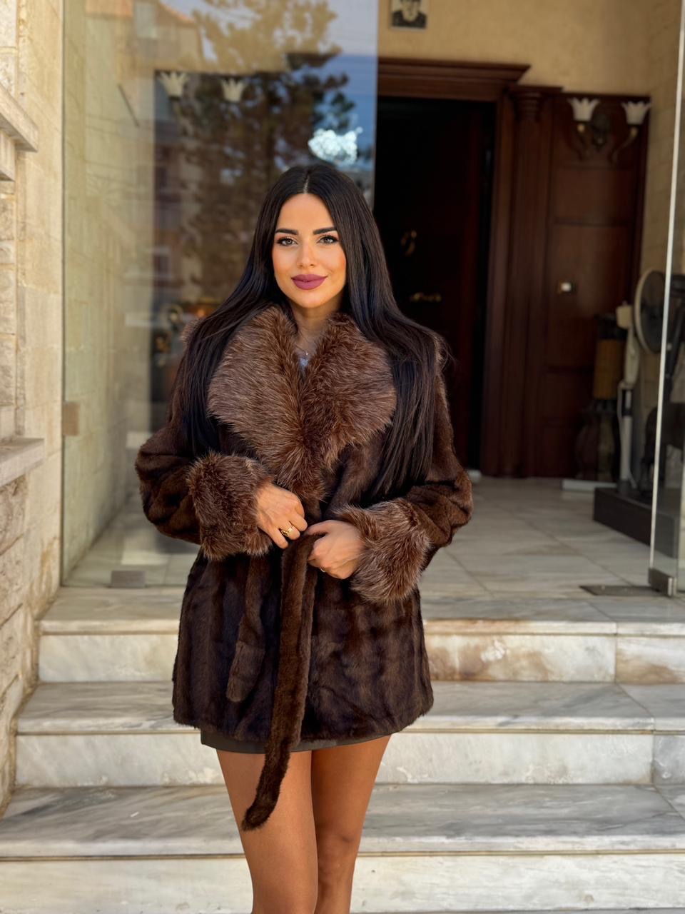 Chestnut Luxe Fur Coat