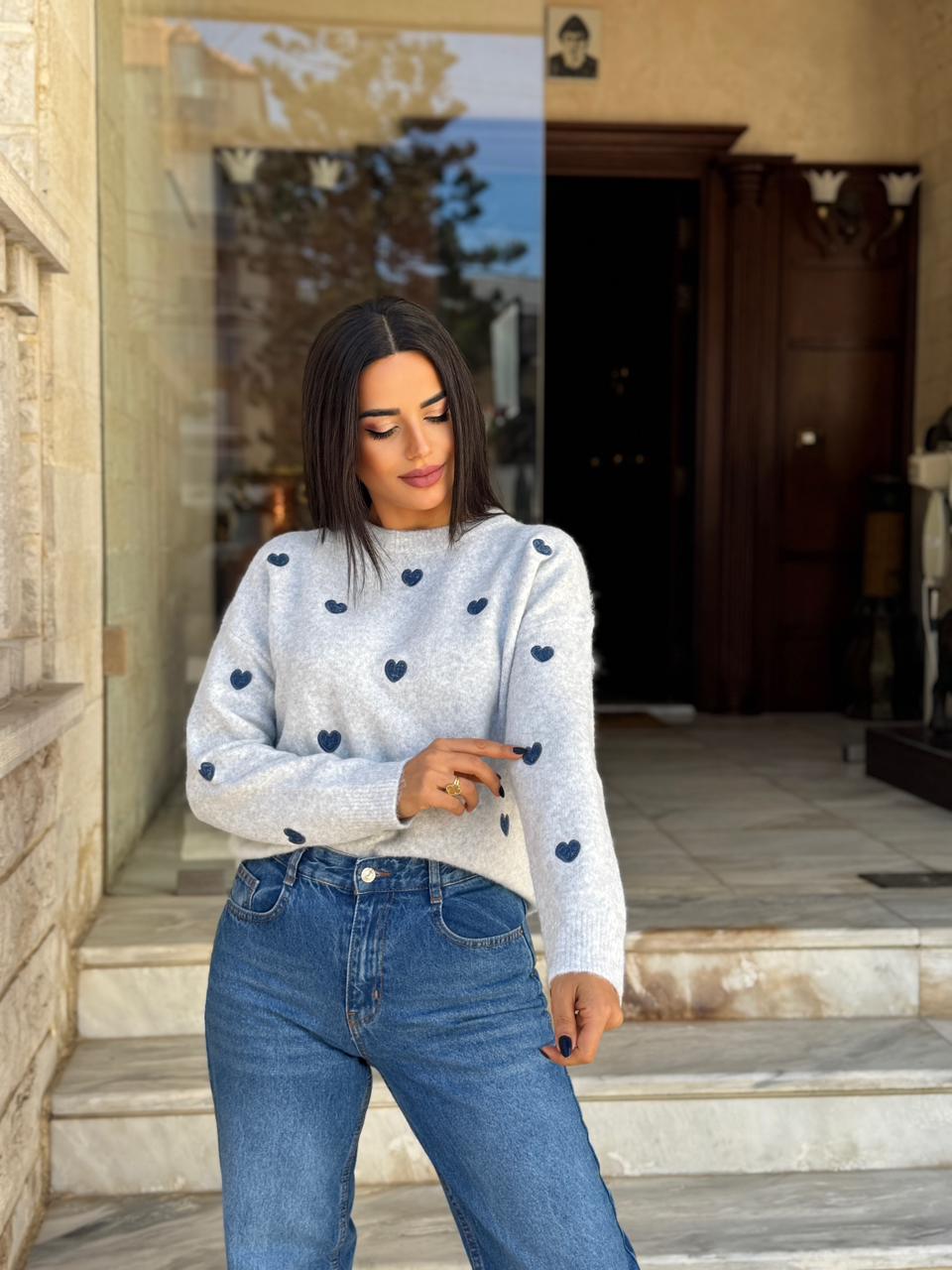 Miniature Hearts Sweater