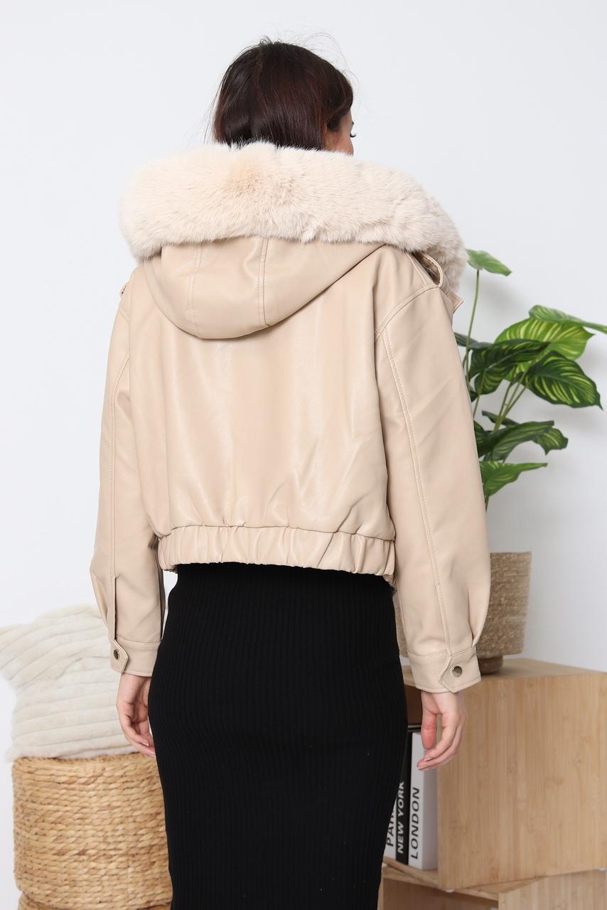 Leather Paris Jacket Fur Inside Out