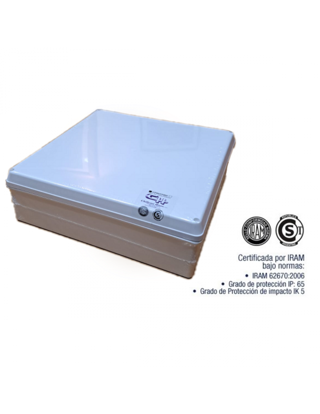 Caja Estanca 27cmx27cmx8cm Plastica