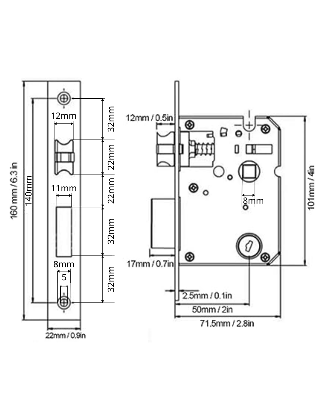 Cerradura Electronica Locstar con Huella Código App Tuya Multiples Cerrojos Aluminio Izquierda