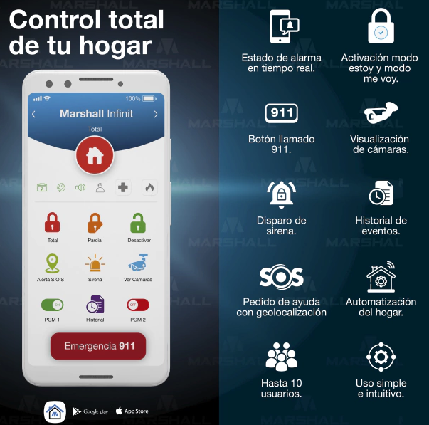 Central Alarma Marshall Go Plus