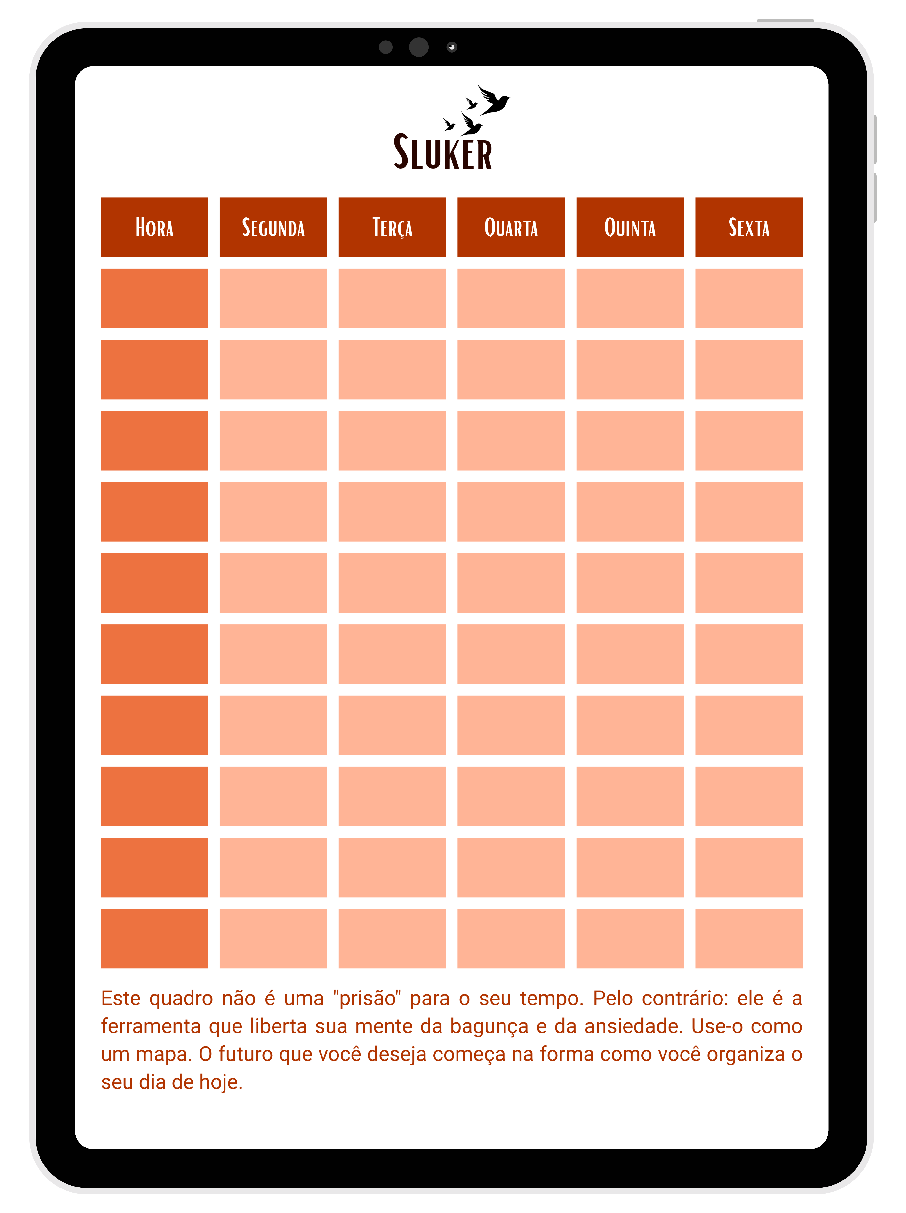 Caderno Digital Sluker Classic - Orange Color 100 páginas