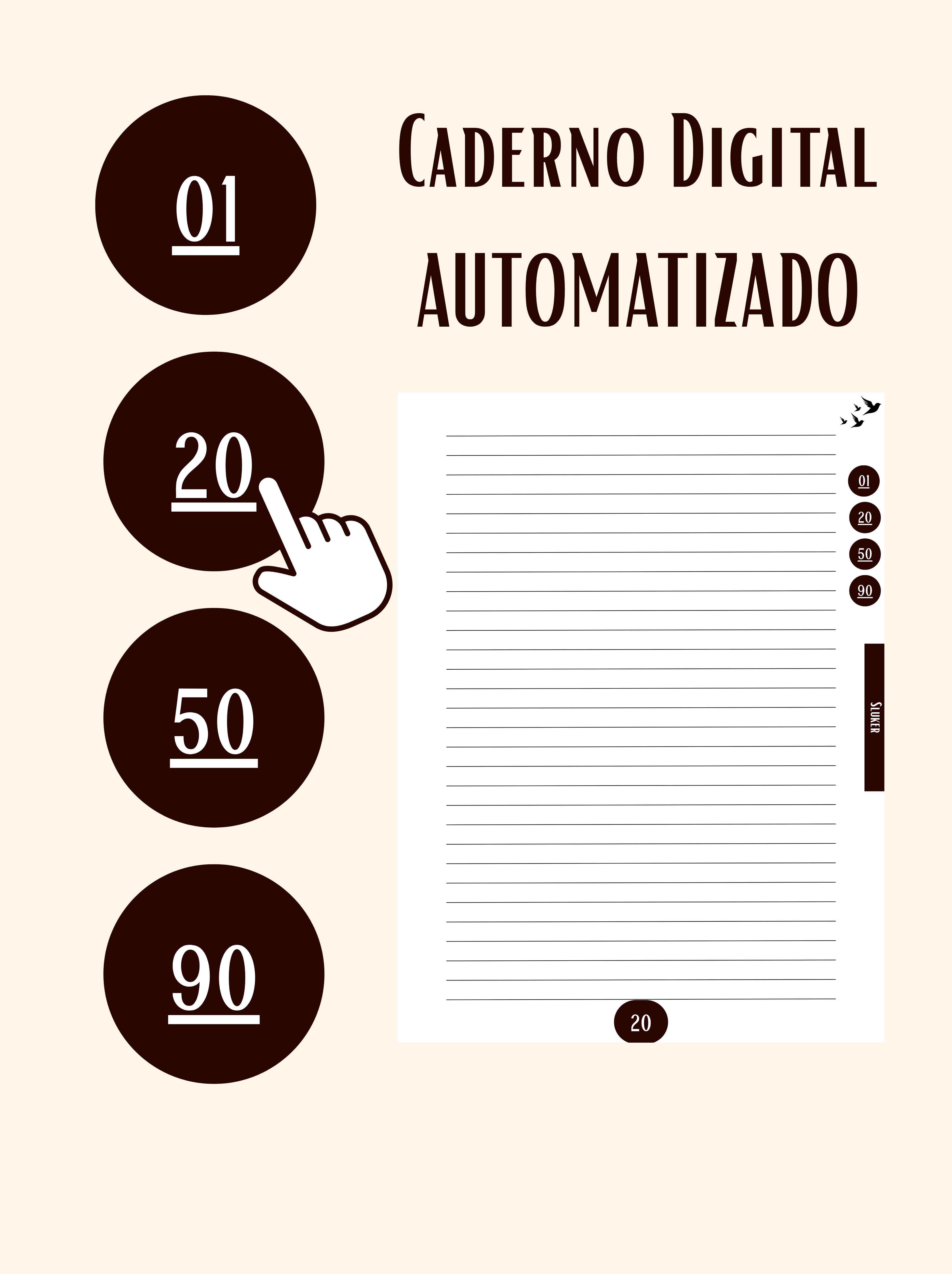 Caderno Digital Sluker - Original Color 100 páginas