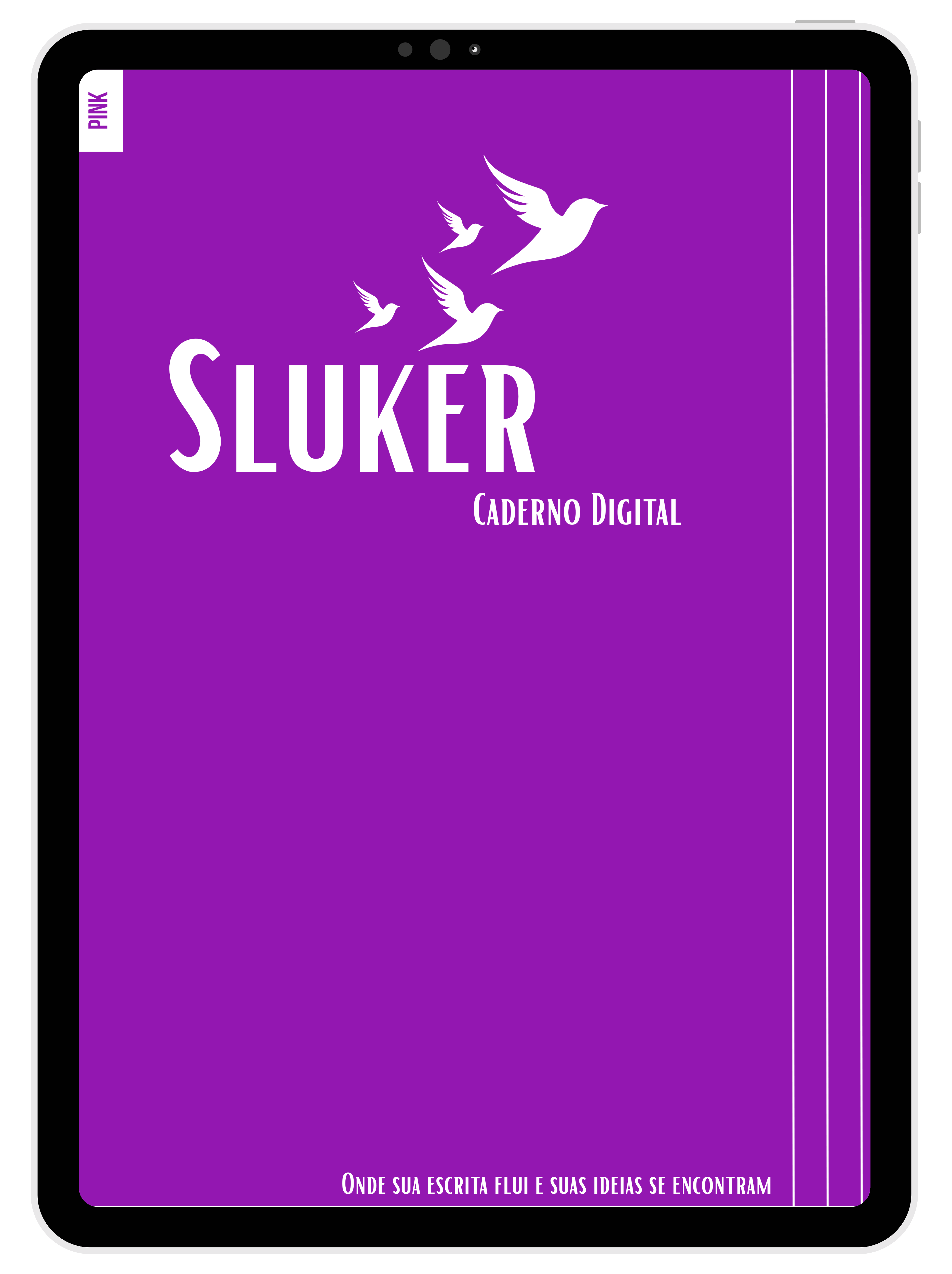 Caderno Digital Sluker Classic - Pink Color 100 páginas