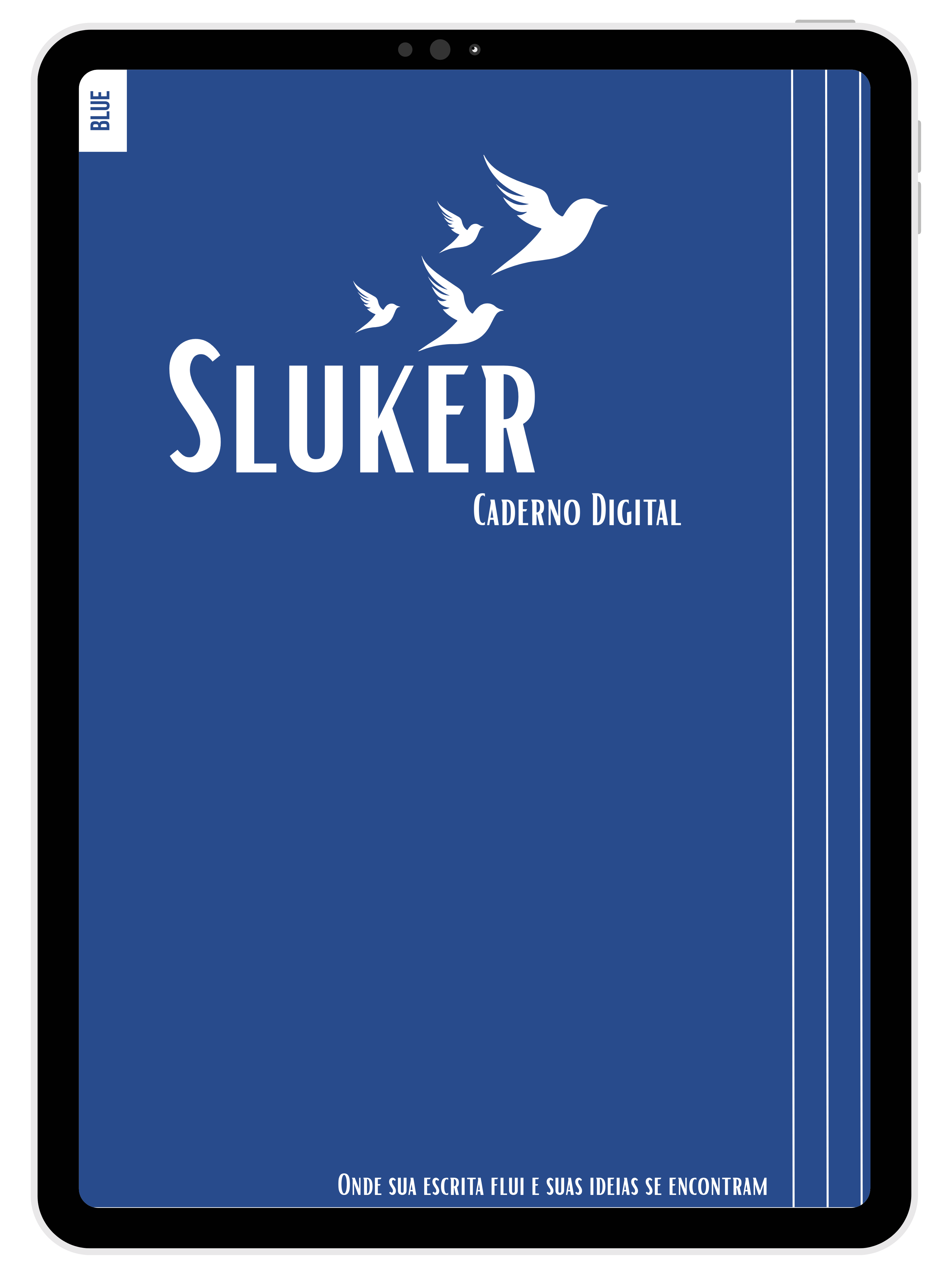 Caderno Digital Sluker Classic - Blue Color 100 páginas