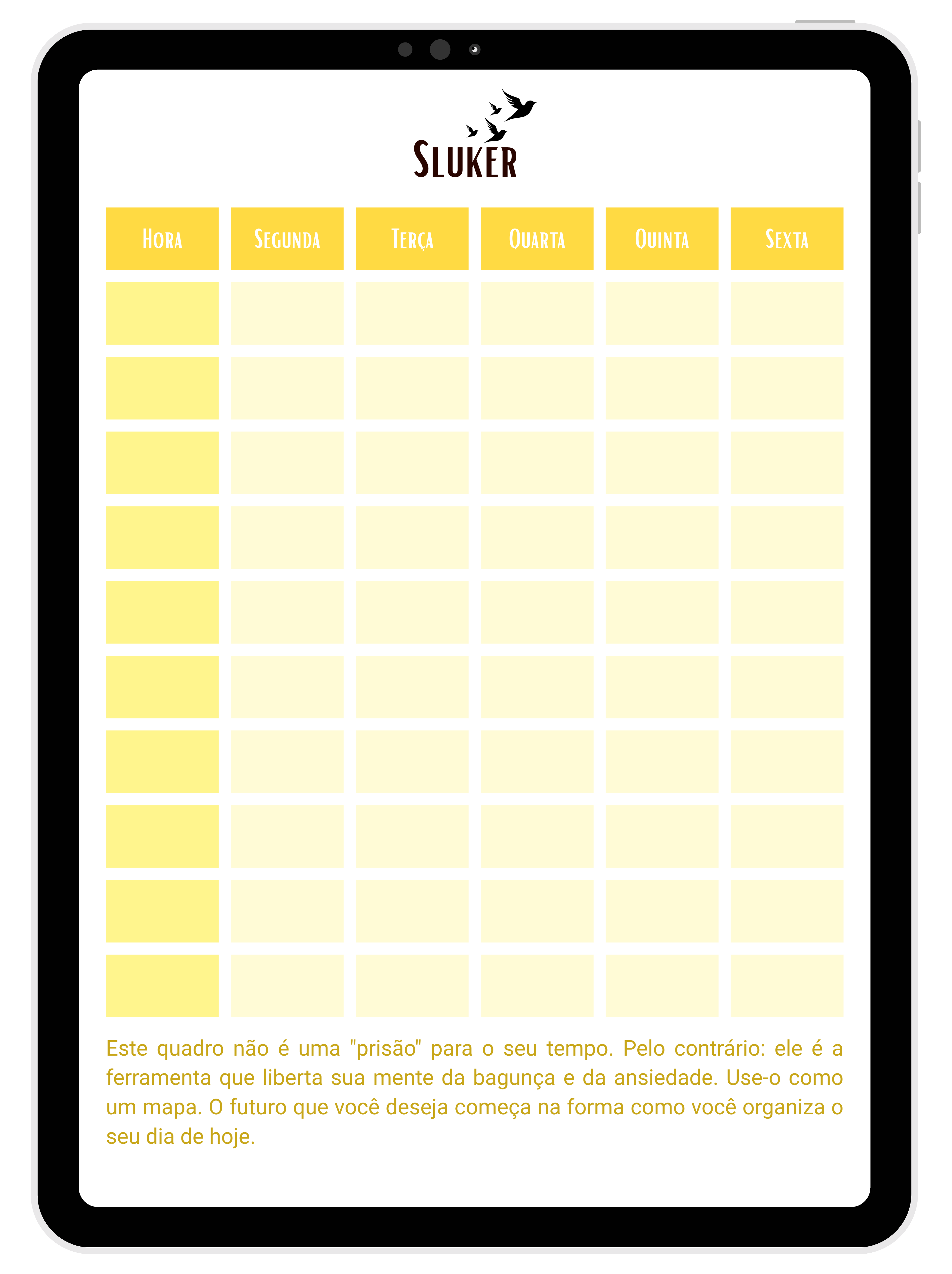 Caderno Digital Sluker Classic - Yellow Color 100 páginas