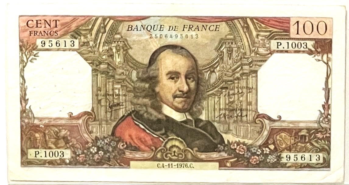 1976 France 100 Francs – François Rabelais