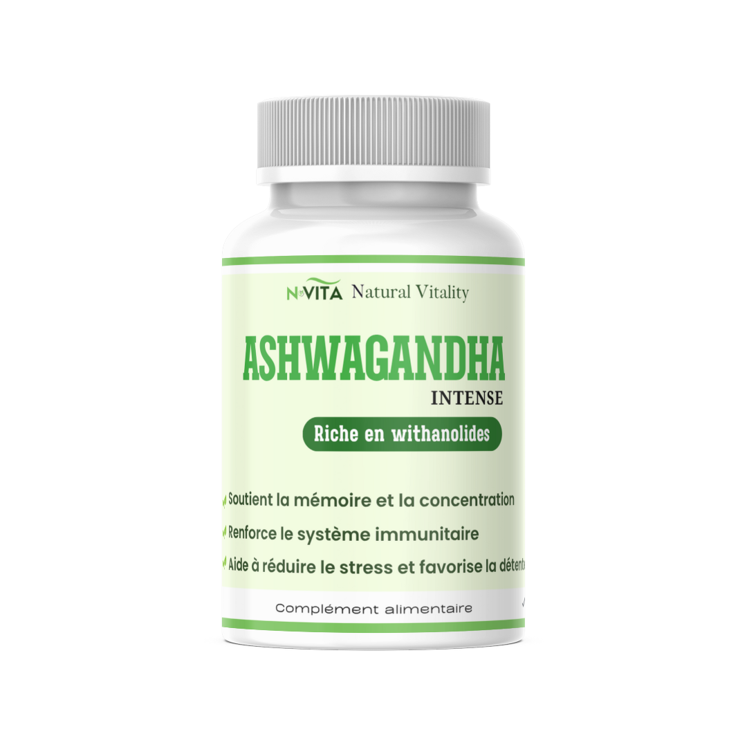 Ashwagandha - Réduit le stress et l’anxiété - 60 gélules
