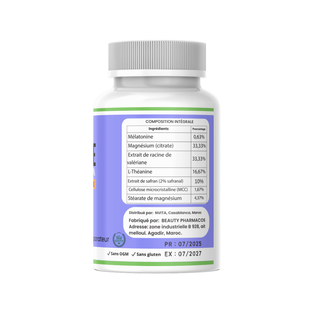 Mélatonine - Favorise un sommeil profond et réparateur - 60 gélules