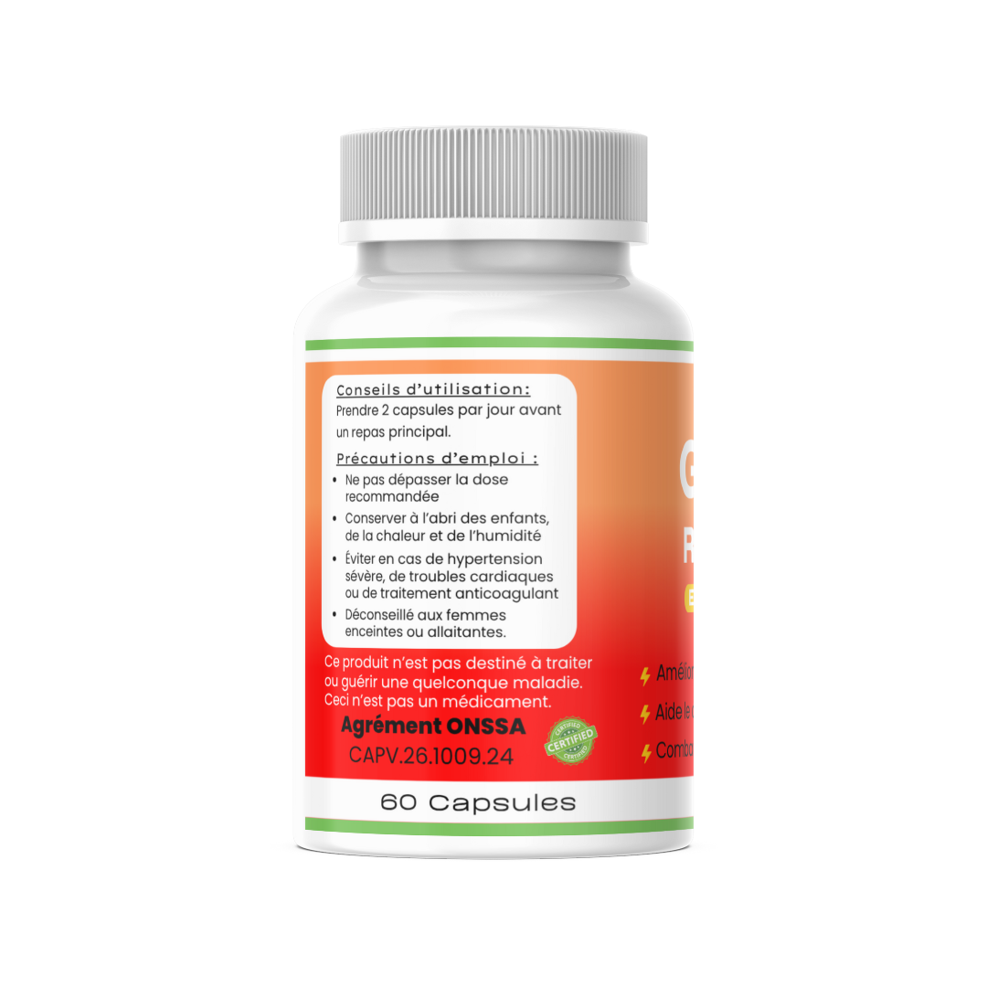 Ginseng Rouge - Soutient la vitalité, l’endurance et le bien-être général - 60 capsules