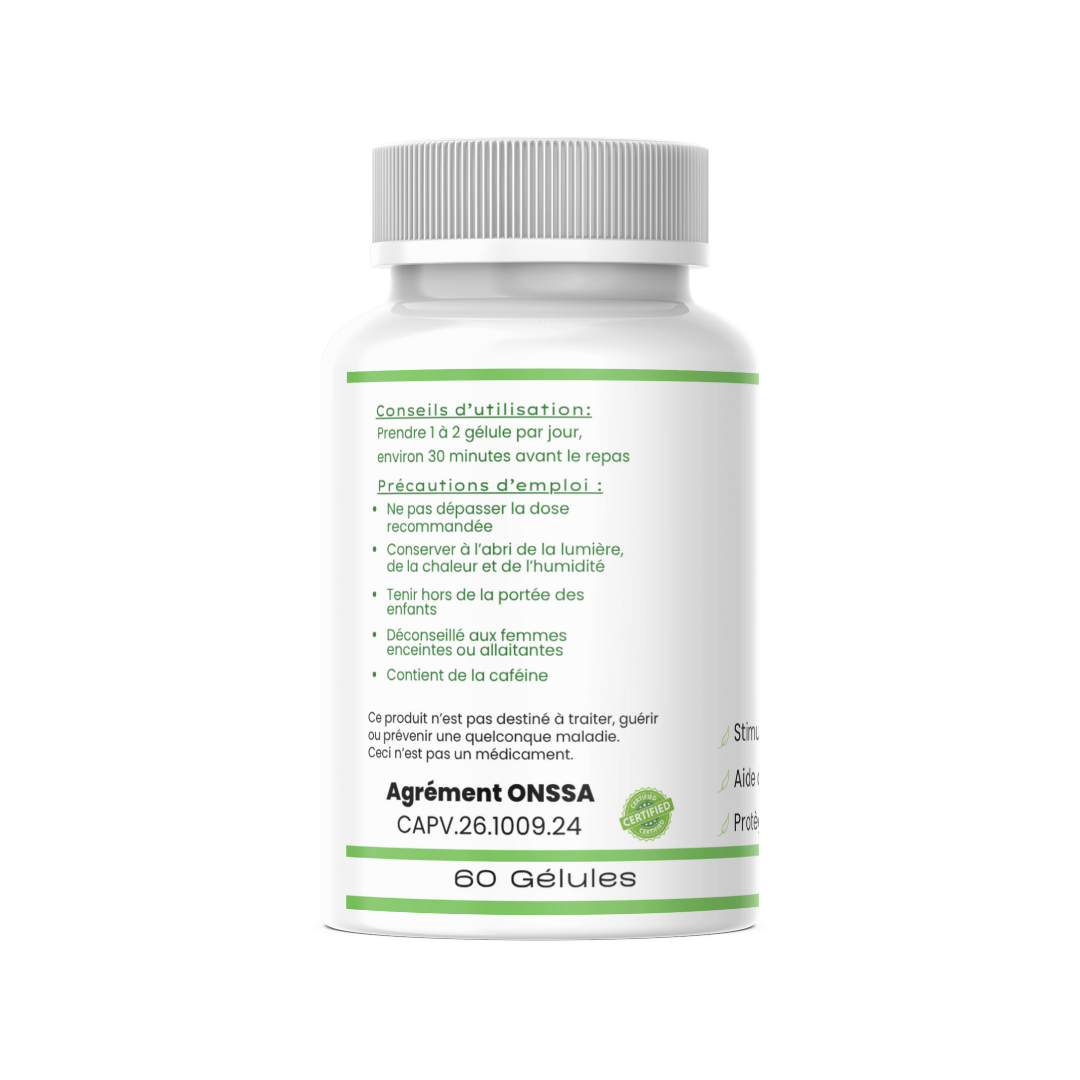 Gélule de Thé Vert - Pour la perte du poids naturellement - 60 gélules